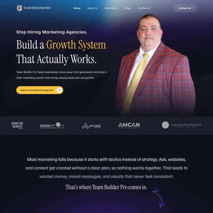 StackAura project preview for a personal coach website
