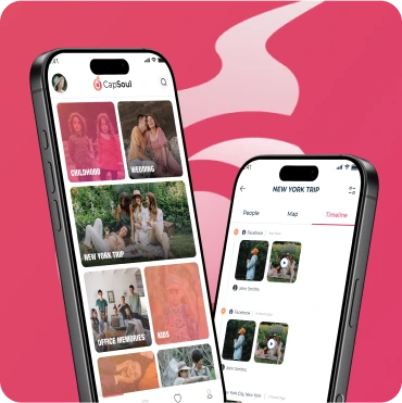 Mockup image of Capsoul's App which is made by Stackaura