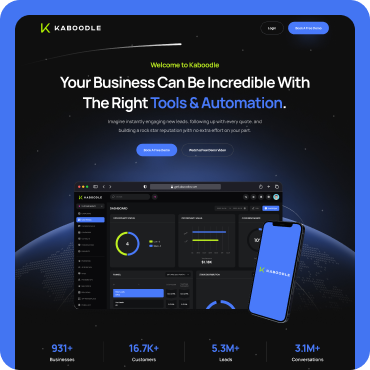 Mockup image of Kaboodle Website which is made by Stackaura