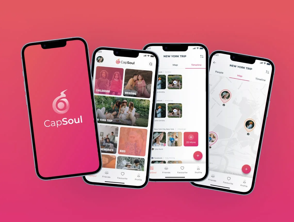 StackAura CapSoul mobile app design portfolio example